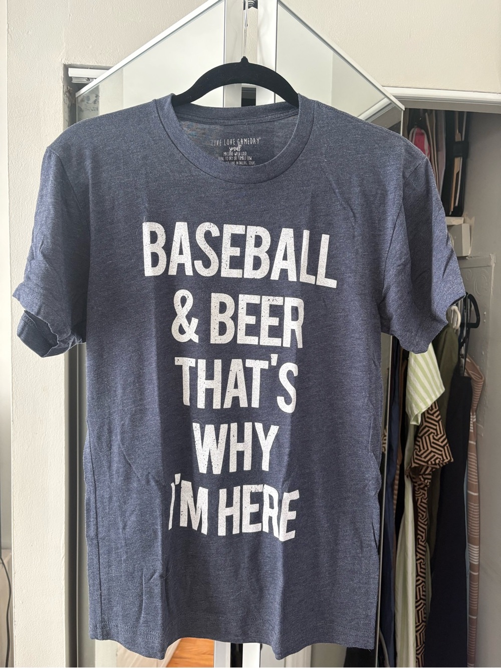 Live Love Gameday Heather Navy Graphic Tee
